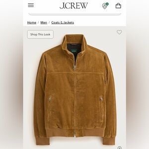 J. Crew Men's Corduroy Jacket in Tan